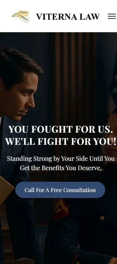 Viterna Law mobile website preview